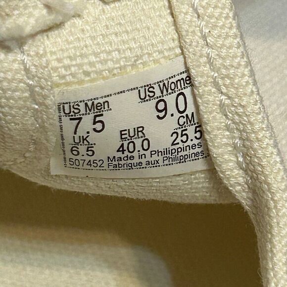 VANS off the wall Mary Jane cream beige shoes sneakers women’s 9 new - Picture 3 of 7